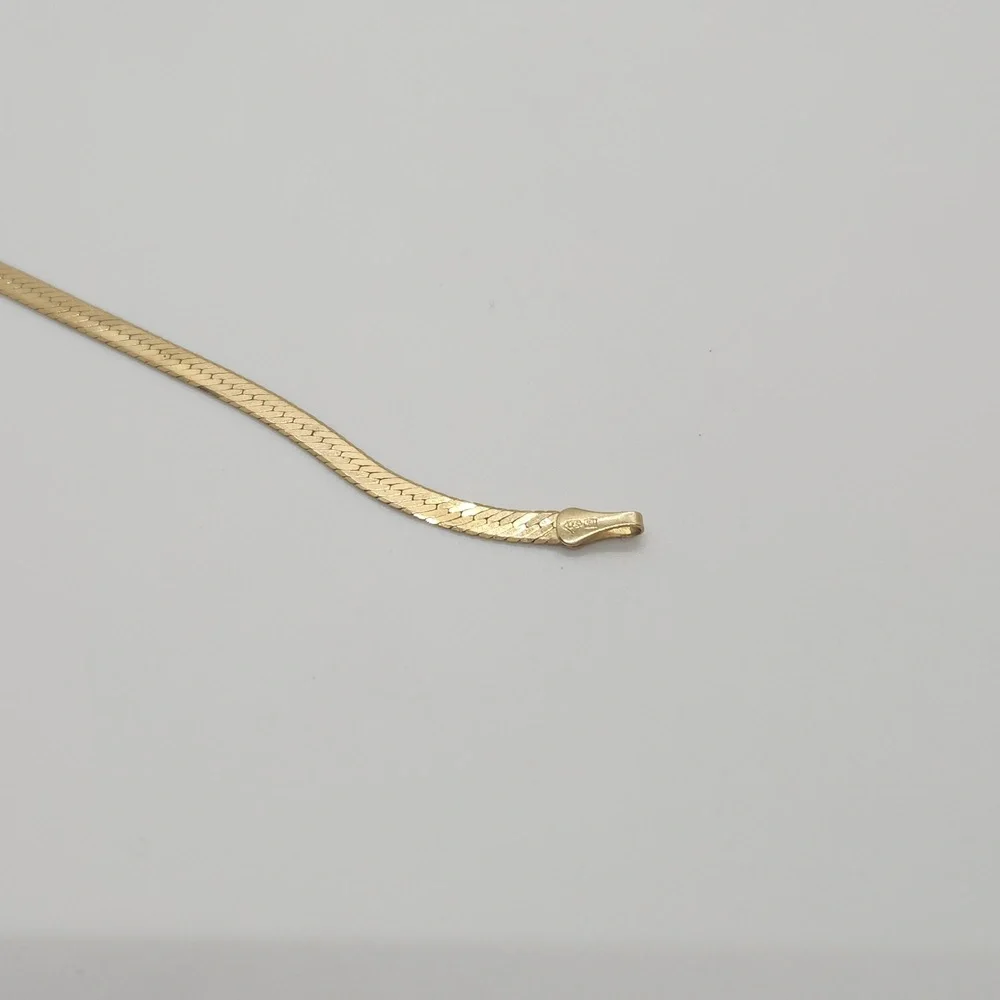 Vintage 14k Herringbone bracelet - Picture 4 of 8